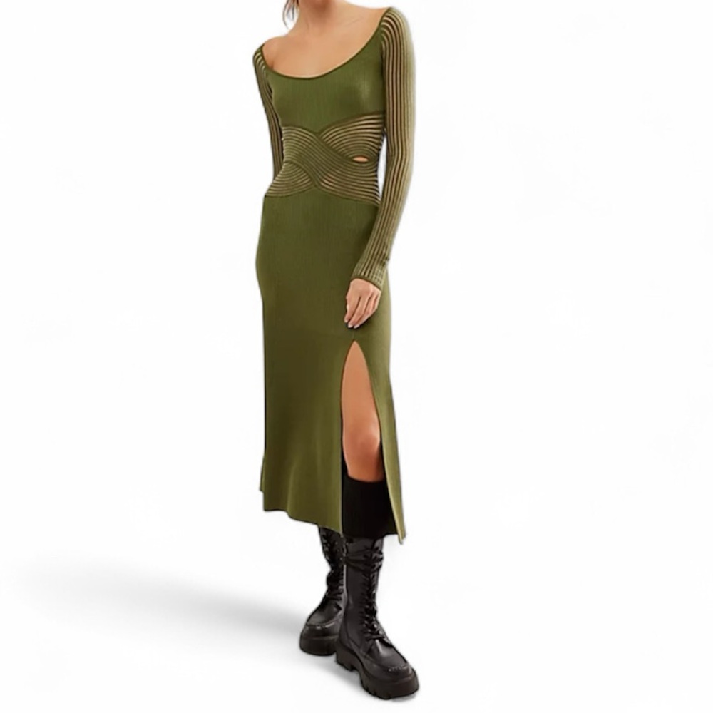Sovere Tilt Dress Green Size XS